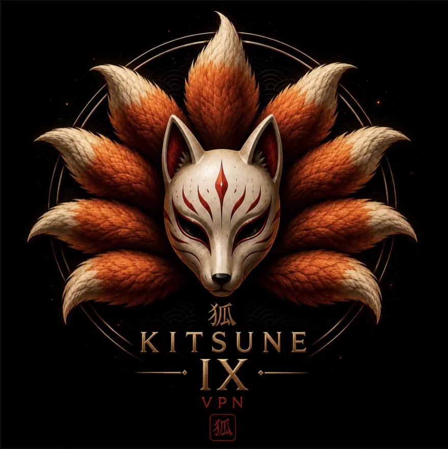 Эмблема Kitsune IX — маска кицунэ с девятью хвостами